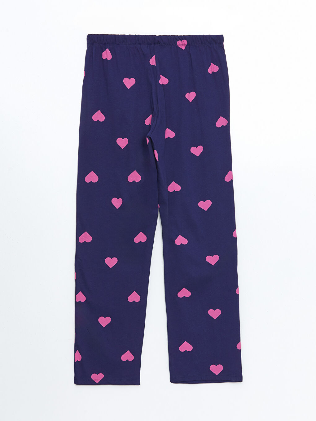 Mor Beli Lastikli Baskılı Kadın Pijama Altı-1