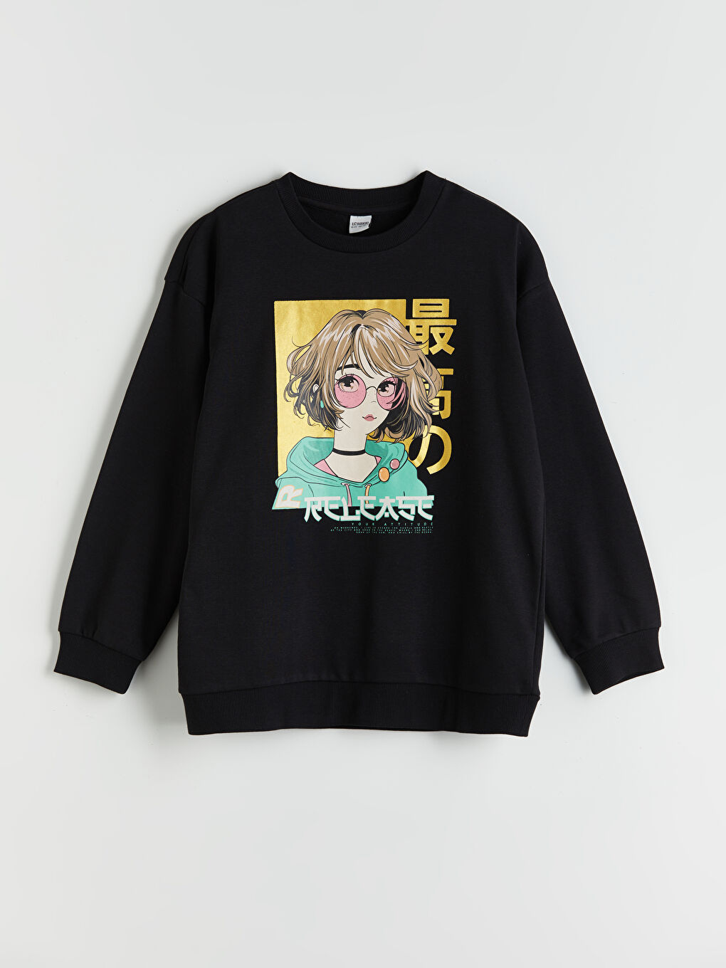 Crew Neck Girls' Sweatshirt -S51797Z4-CVL