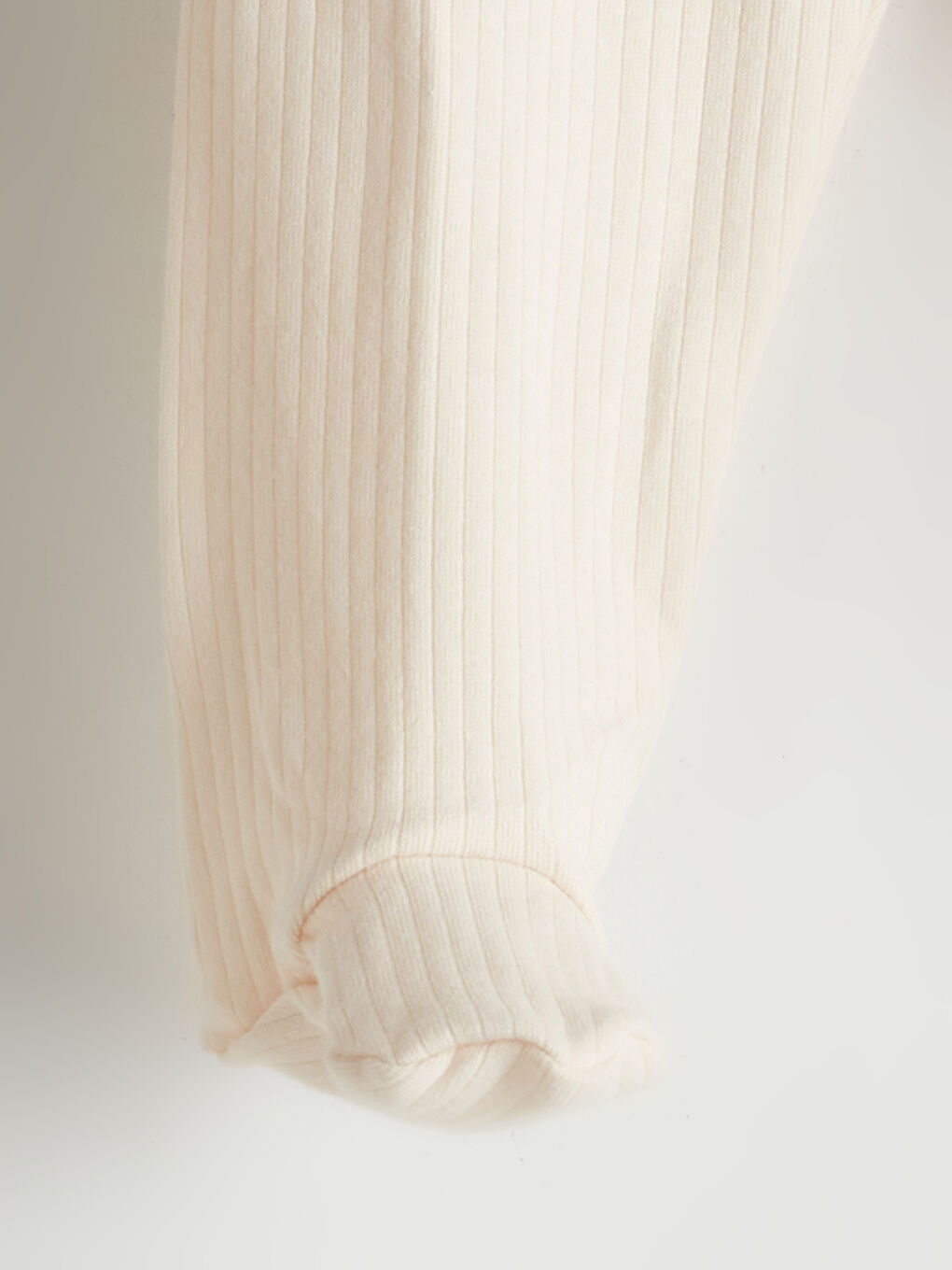 Bej Erkek Bebek Fitilli Patikli Eşofman Altı-1