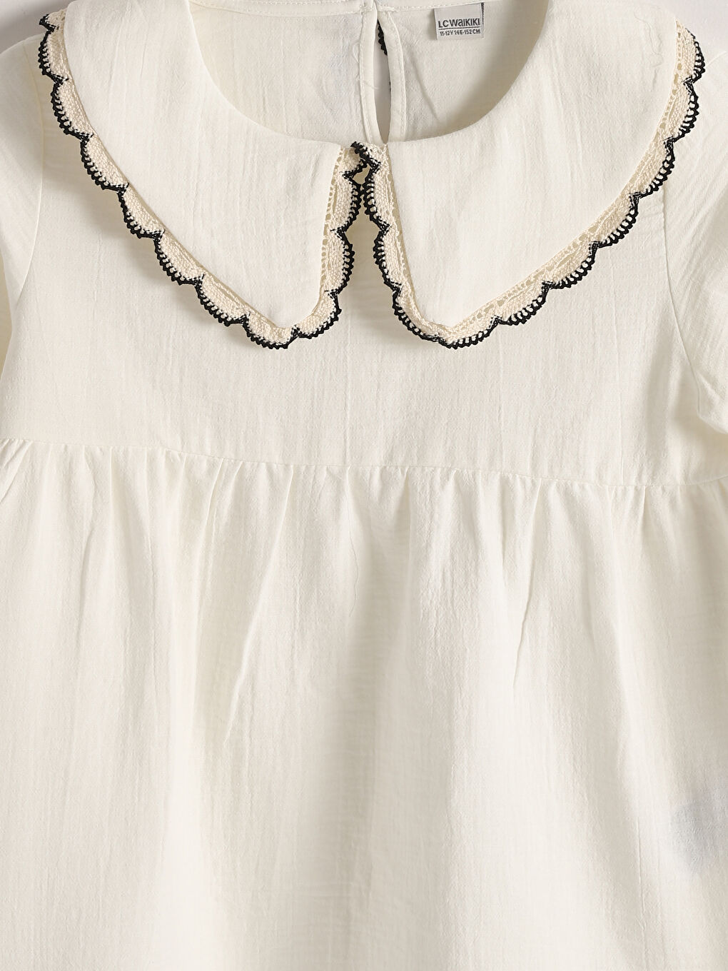 ♥️Misaki♥️ LCW Kids Peter Pan Collar Girl'S Blouse -S51819Z4-R9J - LC
