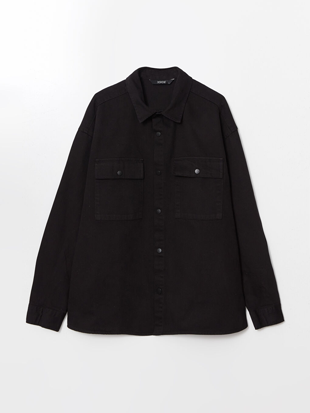 Relaxed Fit Gabardine Men's Shirt Jacket -S51860Z8-RQL