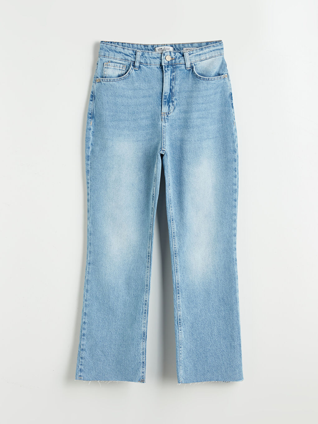 İndigo Crop Flare Kadın Jean Pantolon