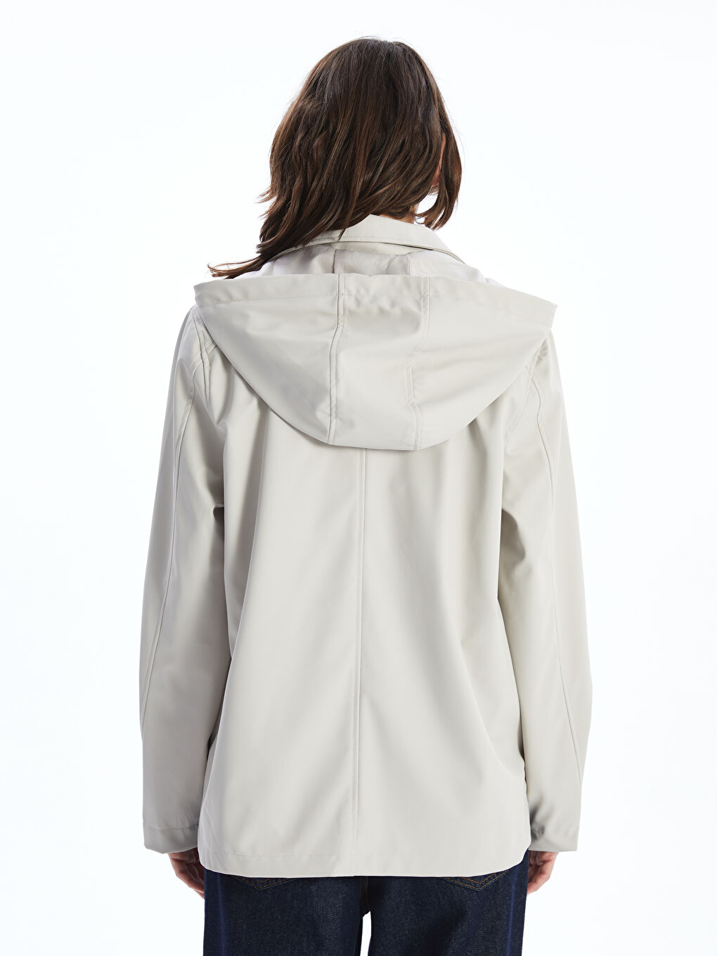 Hooded Women's Raincoat -S51912Z8-DG0