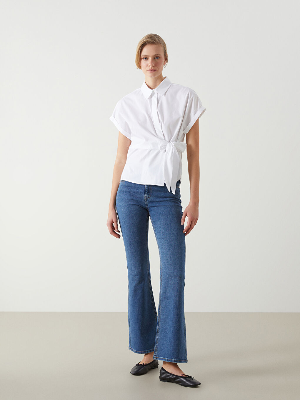 LCW Jeans Indigo Mars Flare Kadın Jean Pantolon