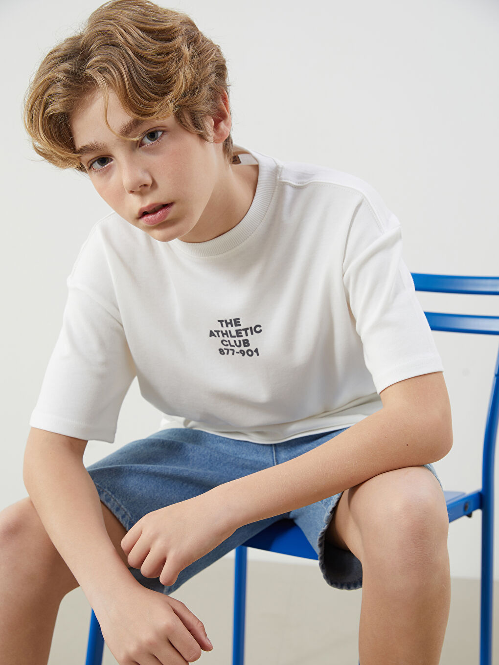 Crew Neck Boys' T-Shirt -S51965Z4-R9J