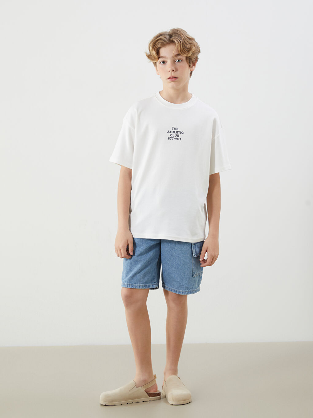 Crew Neck Boys' T-Shirt -S51965Z4-R9J