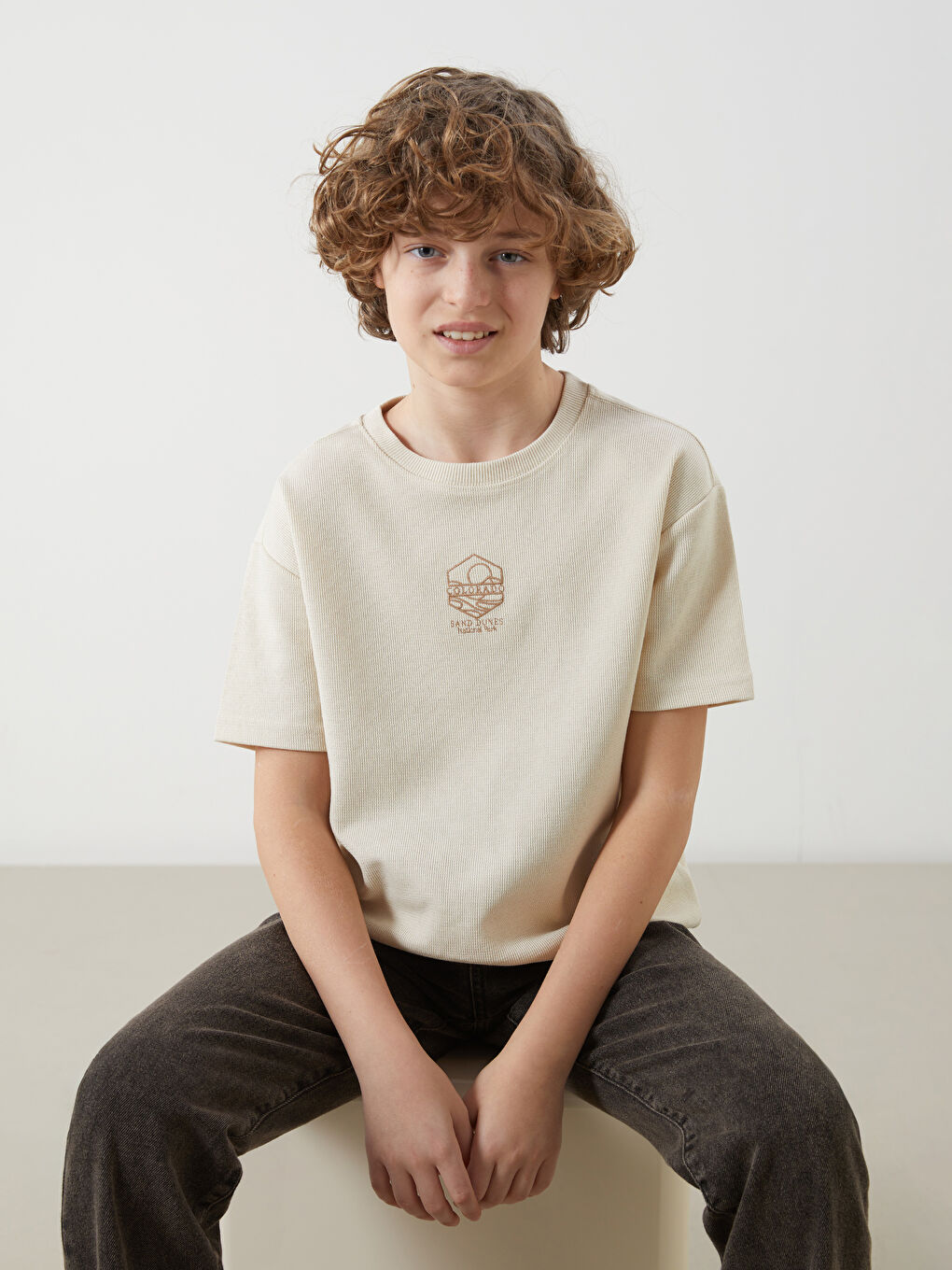 Crew Neck Boys' T-Shirt -S51967Z4-FUP