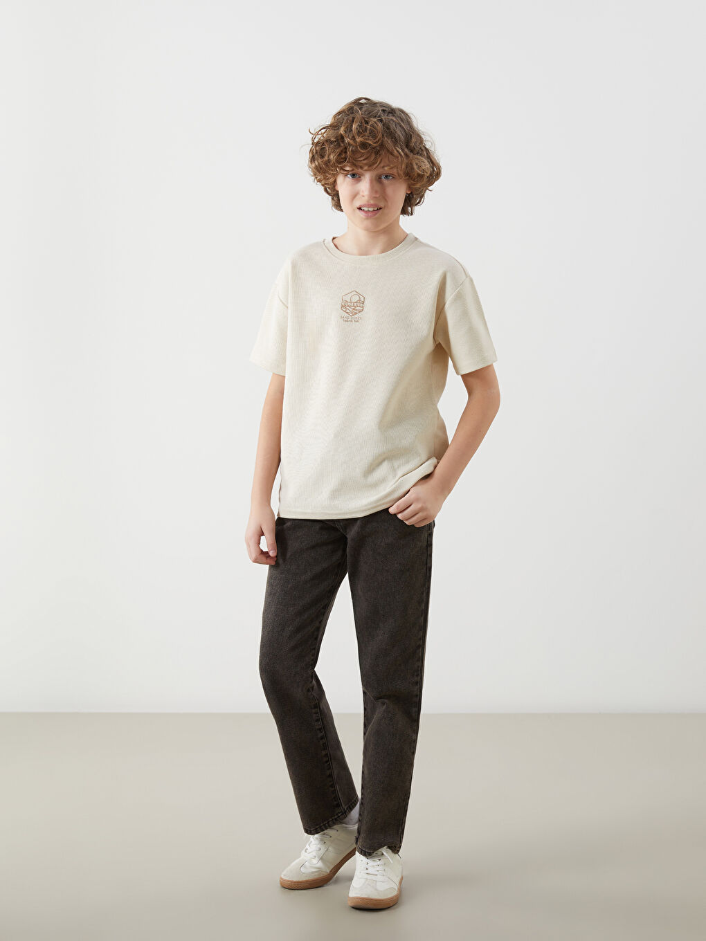 Crew Neck Boys' T-Shirt -S51967Z4-FUP