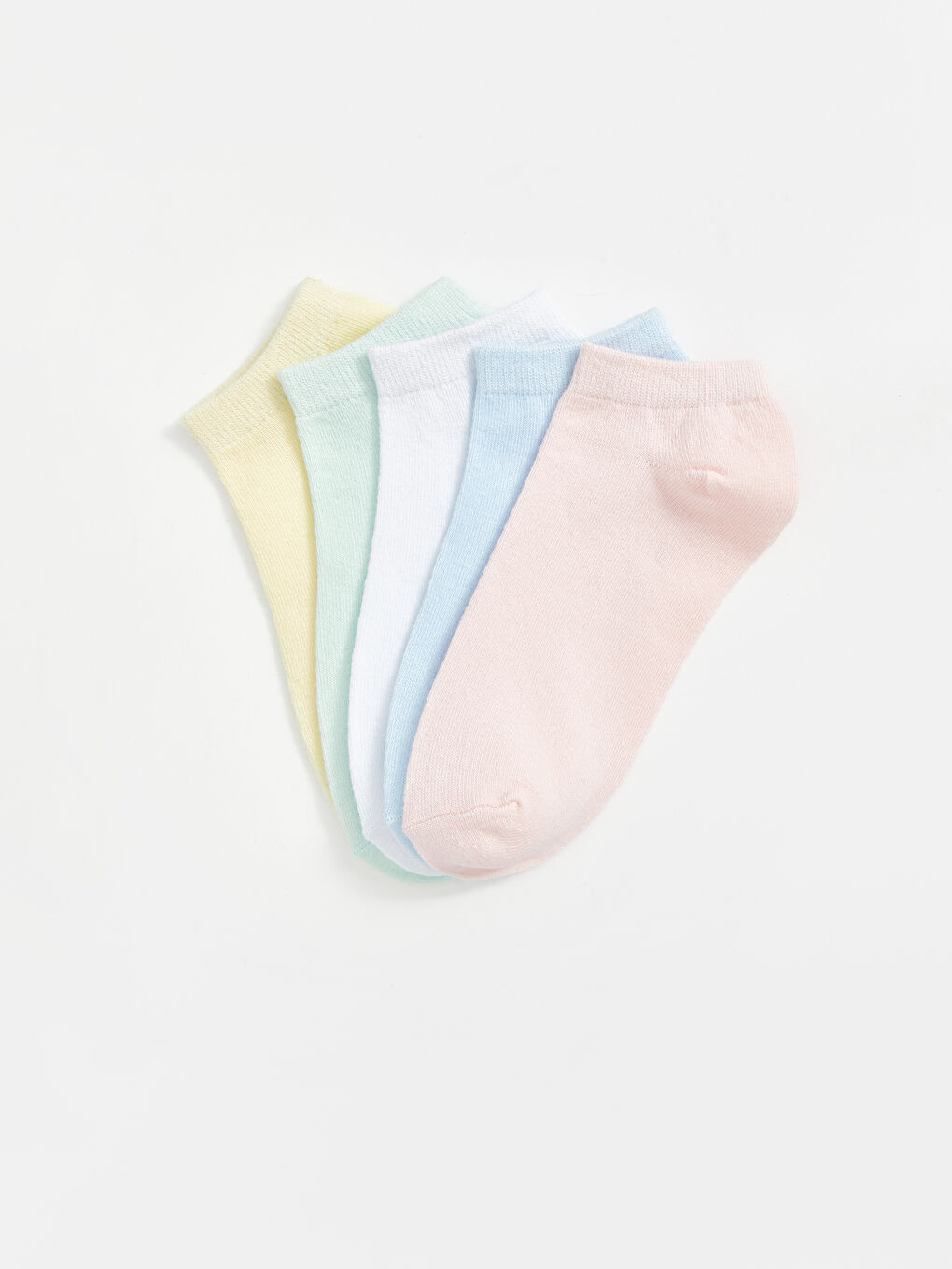 Basic Girls' Trainer Socks 5 Pack -S51969Z4-FSA