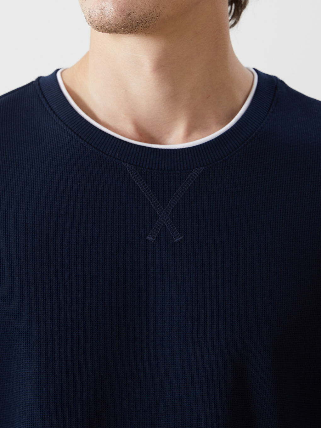 Crew Neck Long Sleeve Men's Sweatshirt-2