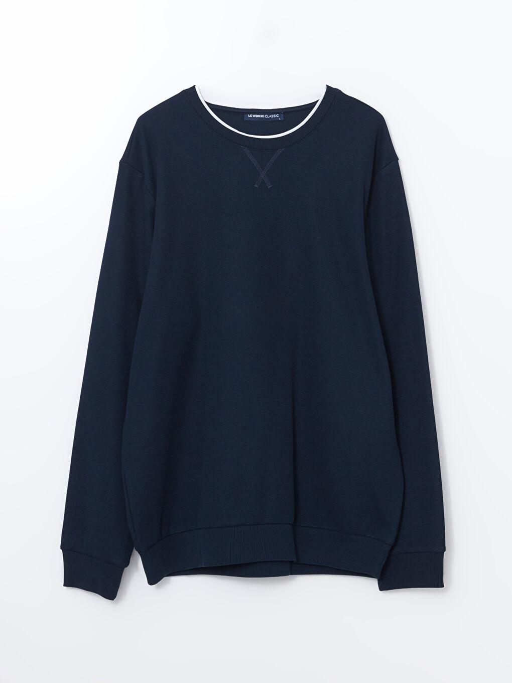Crew Neck Long Sleeve Men's Sweatshirt-4