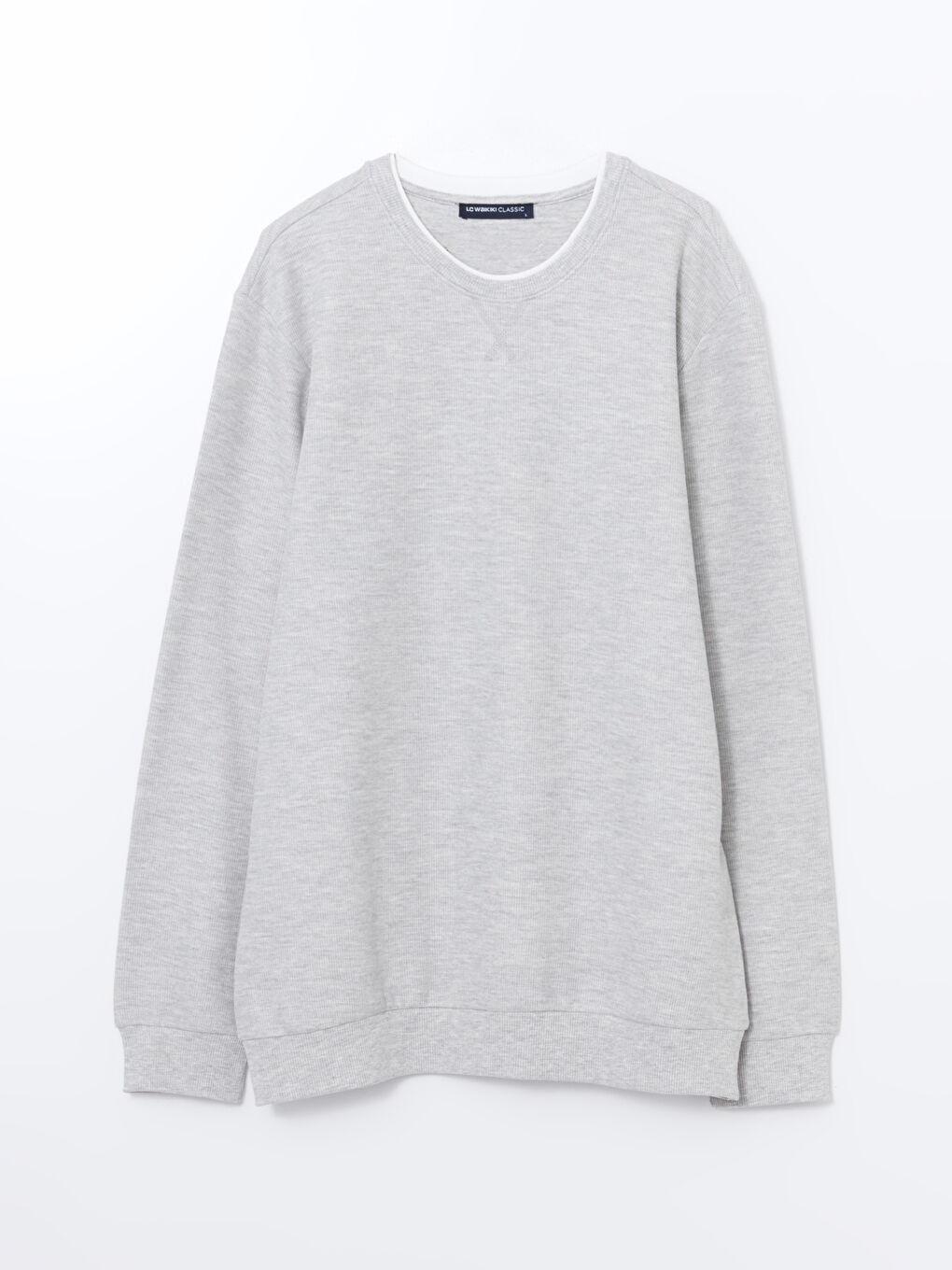 Sweat-shirt à Manches Longues pour Hommes avec Col Rond-4