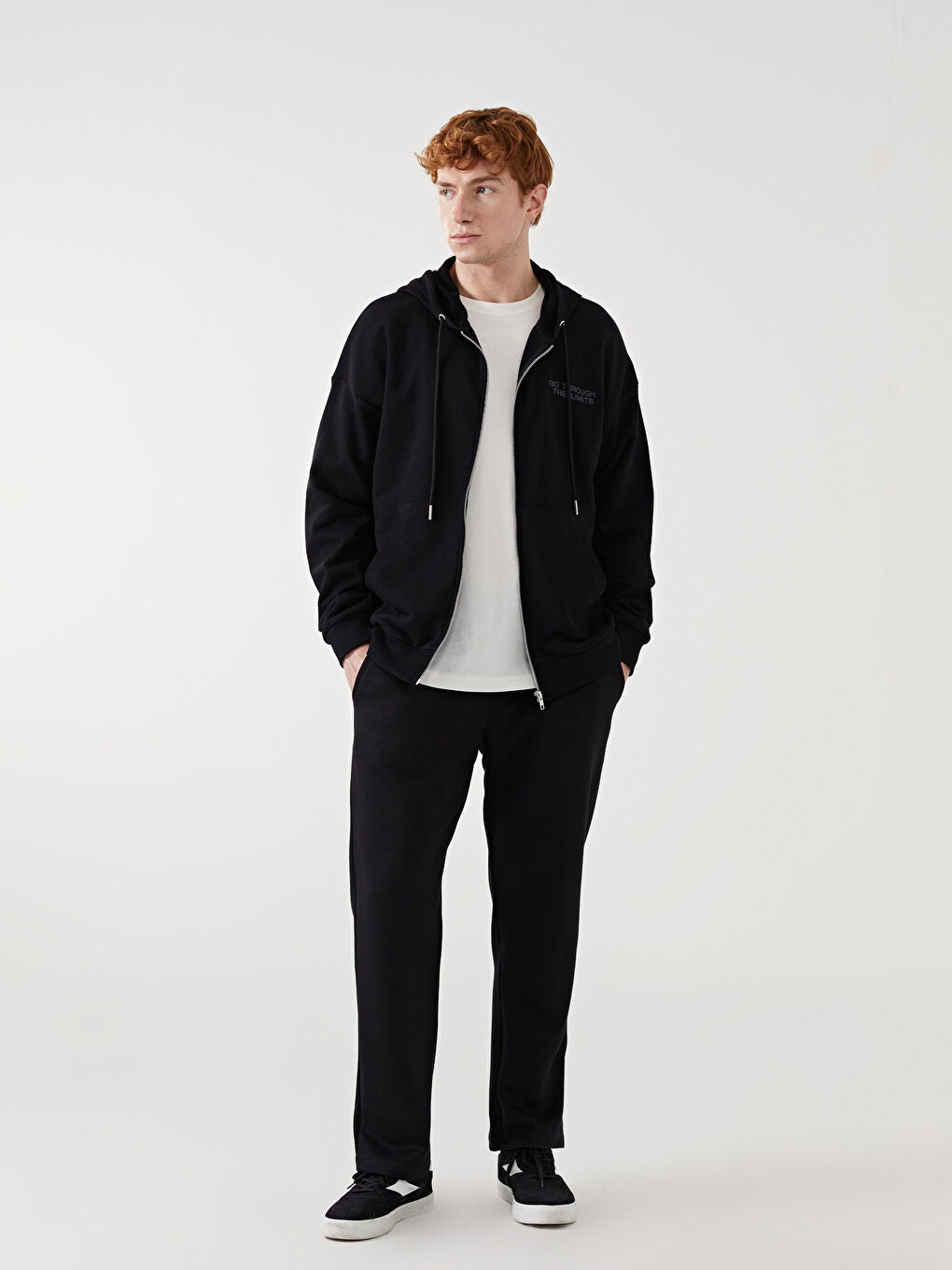 Hooded Long Sleeve Men's Zip-Up Sweatshirt -S52029Z8-CVL