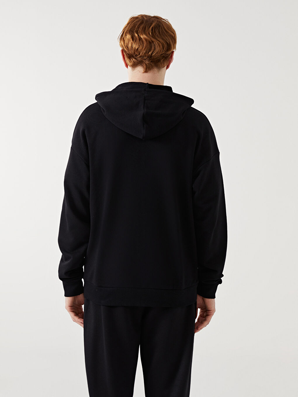 Hooded Long Sleeve Men's Zip-Up Sweatshirt -S52029Z8-CVL