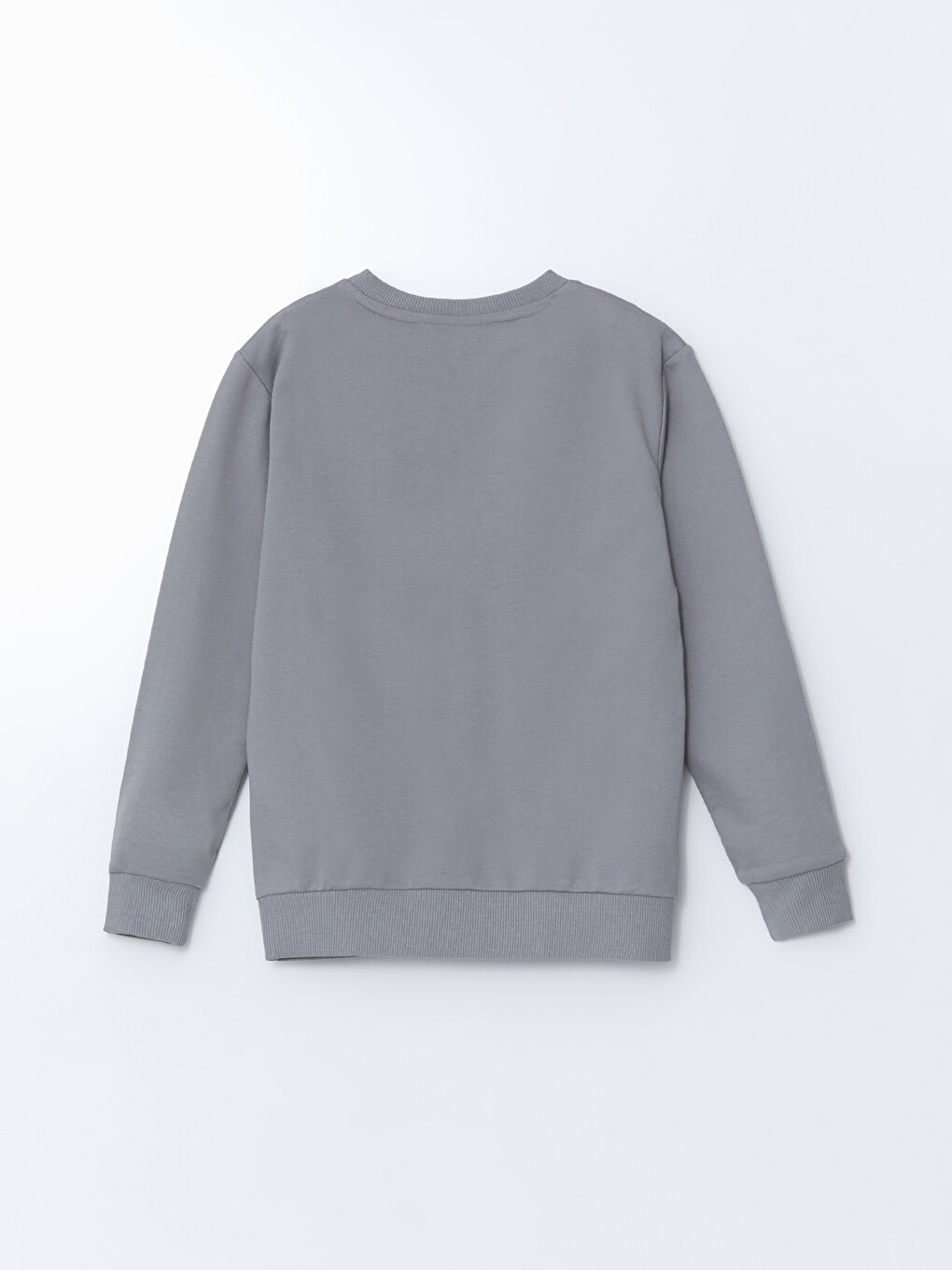Gri Bisiklet Yaka Avengers Baskılı Erkek Çocuk Sweatshirt-1