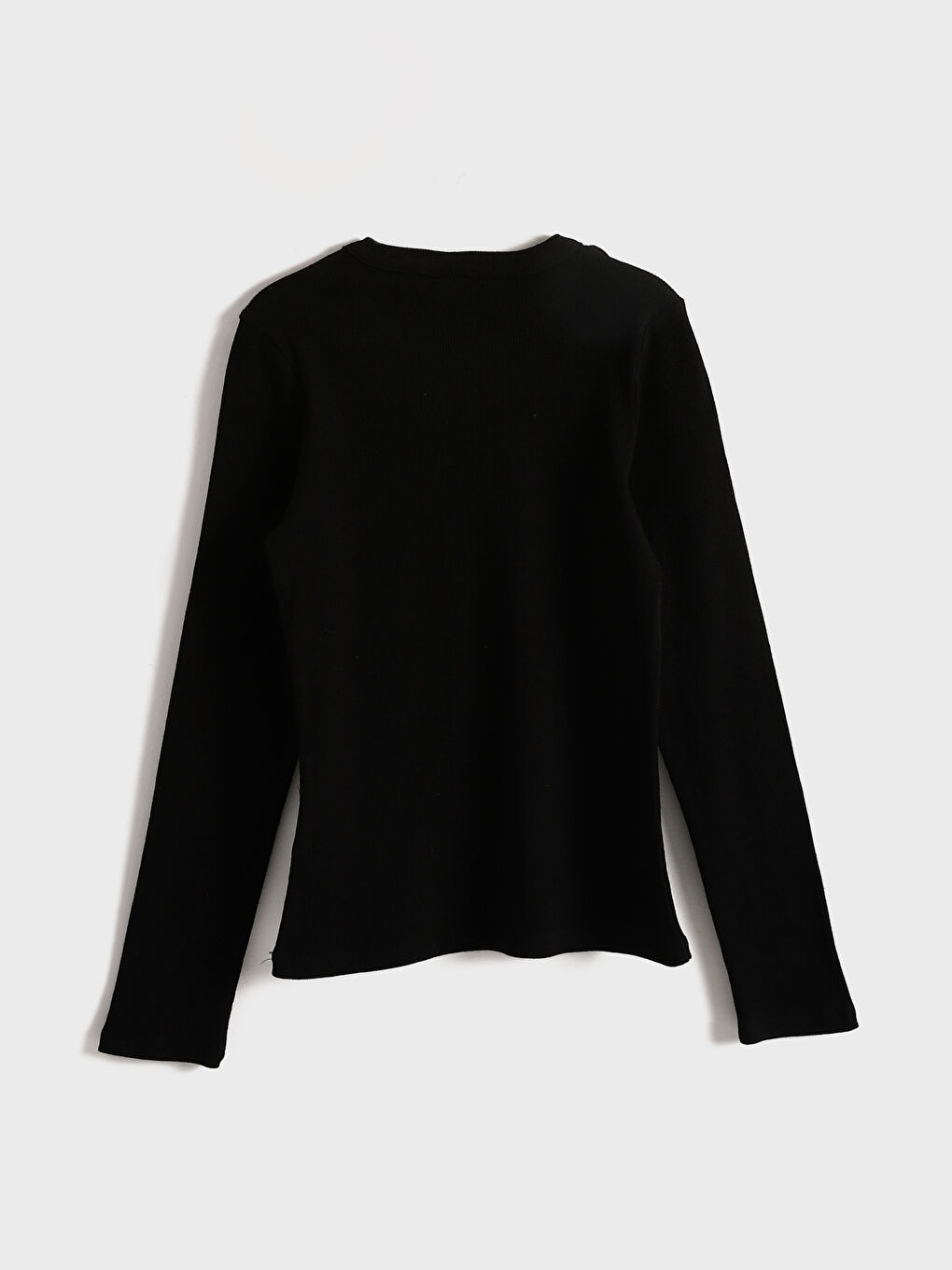 Crew Neck Plain Girls' T-Shirt-1