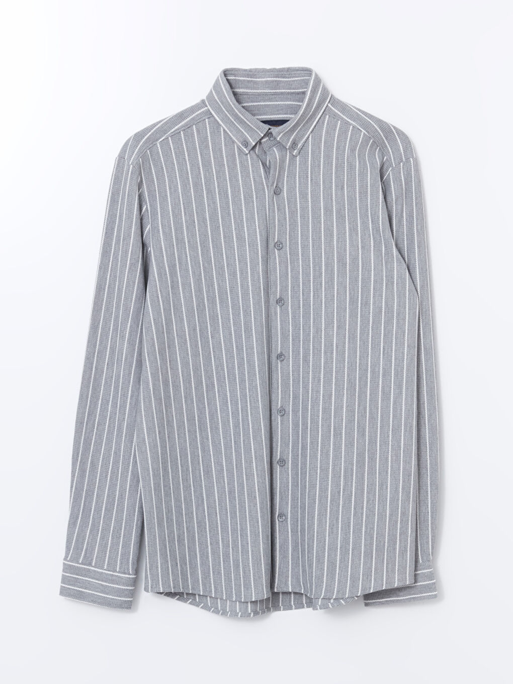 SOUTHBLUE Slim Fit Long Sleeve Striped Men's Shirt -W4I311Z8-LFY