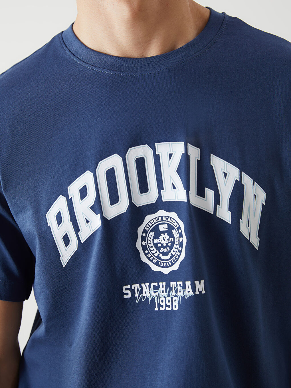 Crew Neck Brooklyn Printed Men's T-Shirt-2
