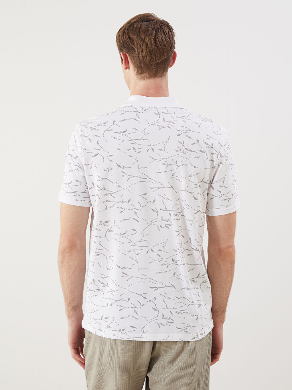 LCW Vision Polo Neck Patterned Pique Men's T-Shirt -S52104Z8-LU7