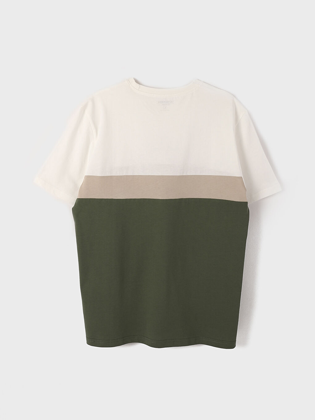 Crew Neck Short Sleeve Color Block Men's T-Shirt-6