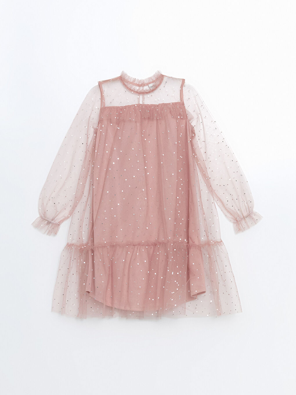 Printed Tulle Girls' Short Dress -S52133Z4-LT7