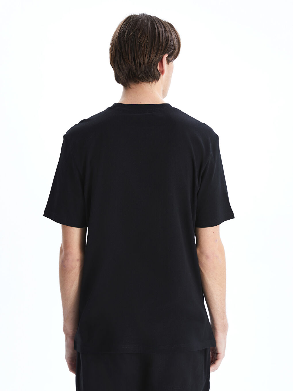 Crew Neck Printed Jersey Men's T-Shirt-3