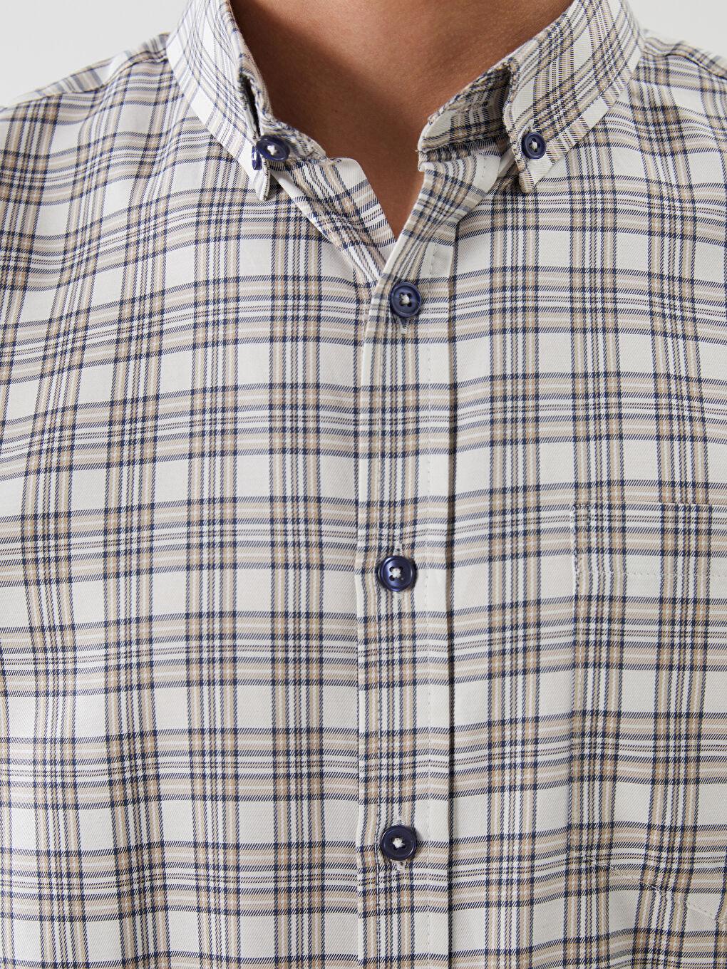 LCWAIKIKI Classic Regular Fit Long Sleeve Plaid Men's Shirt -S52165Z8-LN6