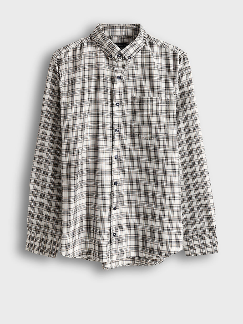 LCWAIKIKI Classic Regular Fit Long Sleeve Plaid Men's Shirt -S52165Z8-LN6