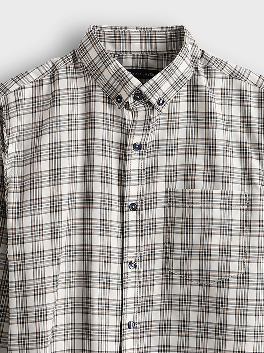 LCWAIKIKI Classic Regular Fit Long Sleeve Plaid Men's Shirt -S52165Z8-LN6