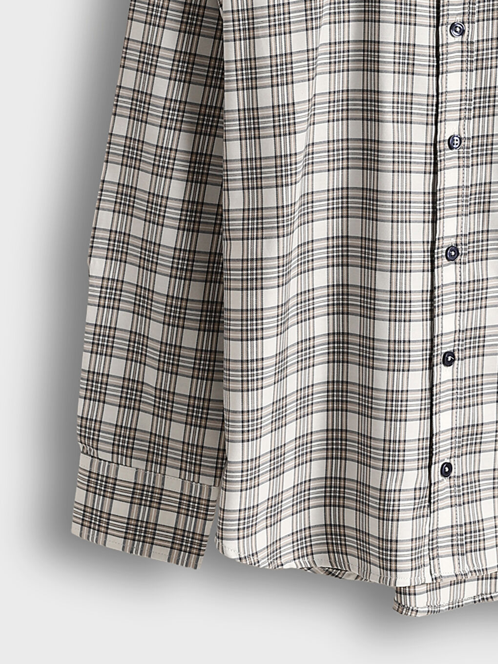 LCWAIKIKI Classic Regular Fit Long Sleeve Plaid Men's Shirt -S52165Z8-LN6