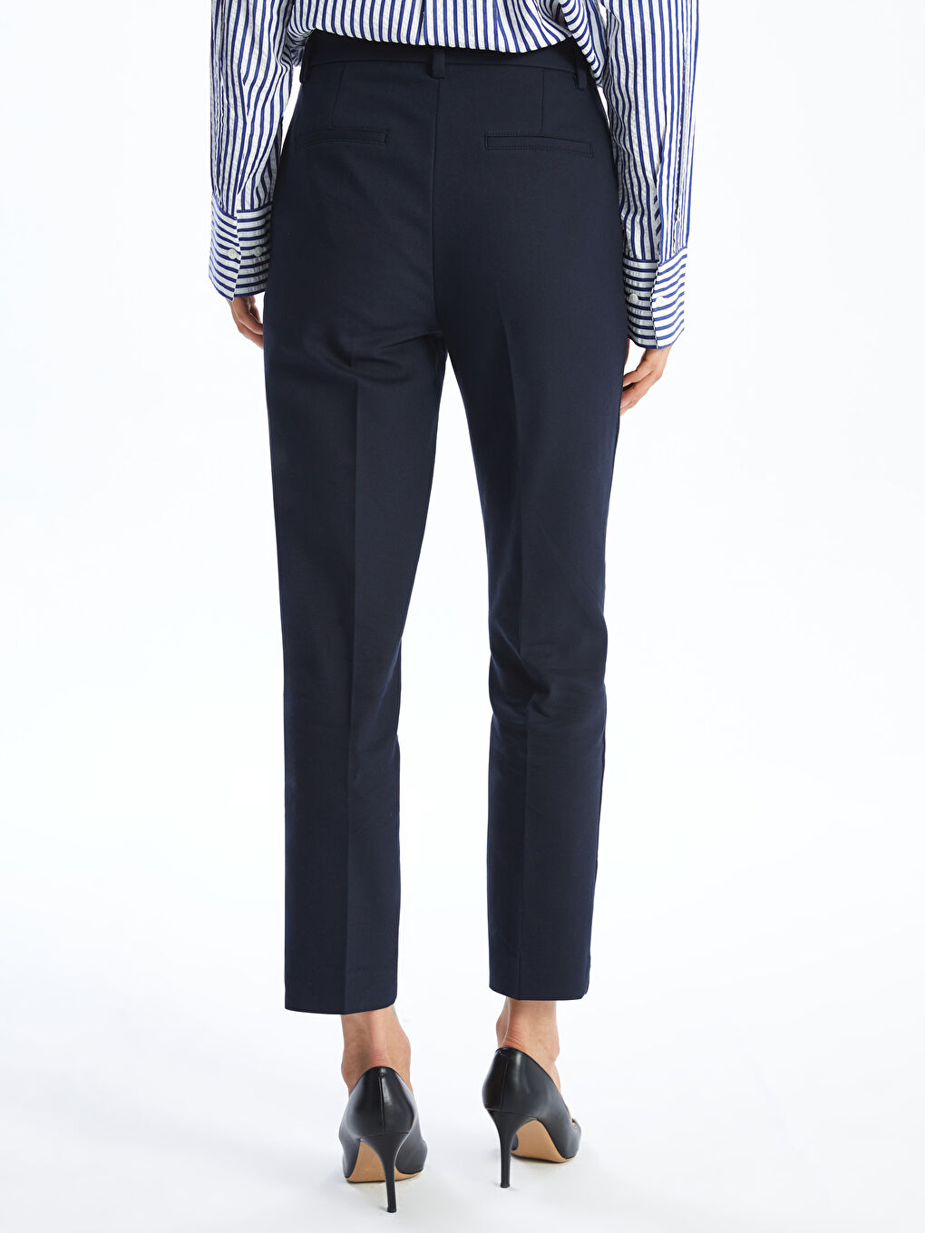 Slim Fit Women's Trousers -S52182Z8-E1J