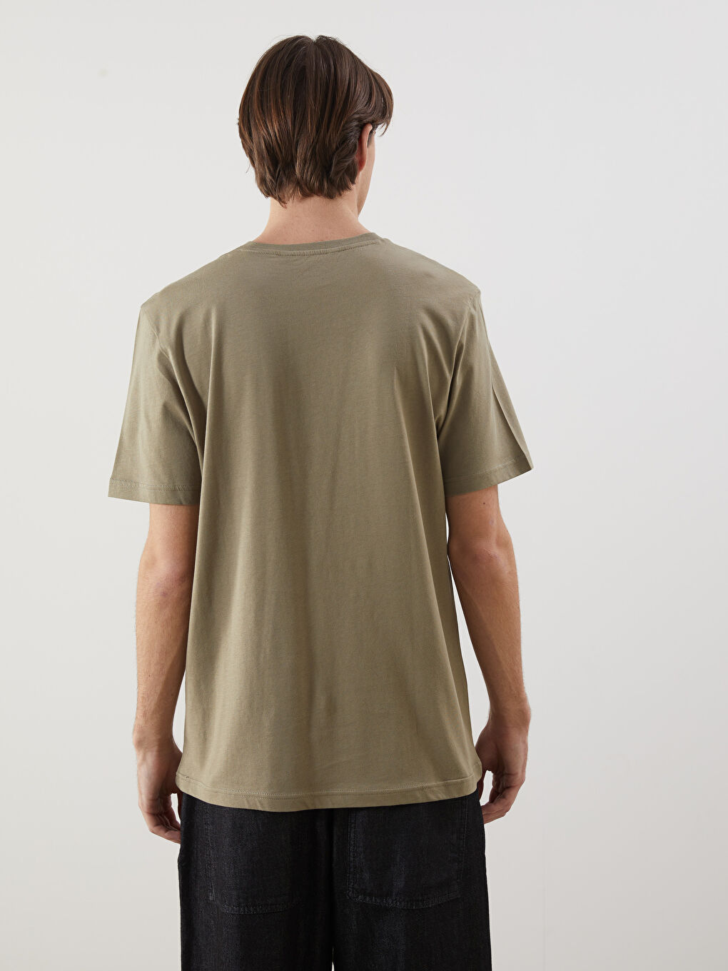 Crew Neck Printed Jersey Men's T-Shirt-3