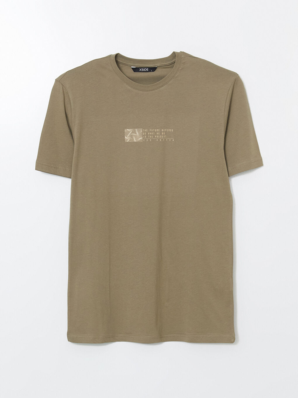Crew Neck Printed Jersey Men's T-Shirt-4