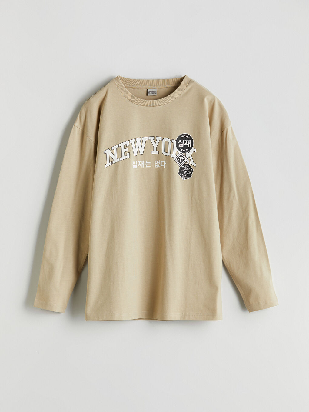 Crew Neck New York Printed Boys' T-Shirt -S52206Z4-FN0