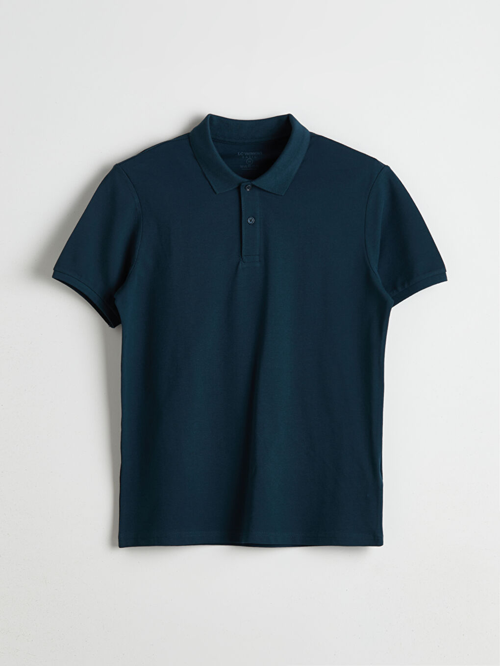 LCWAIKIKI Classic Petrol Polo Yaka Kısa Kollu Pike Erkek Tişört - 4