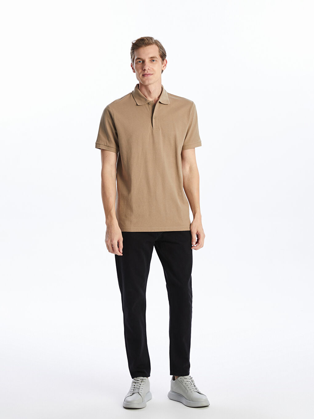 Polo Neck Short Sleeve Pique Men's T-Shirt -S52213Z8-SXL