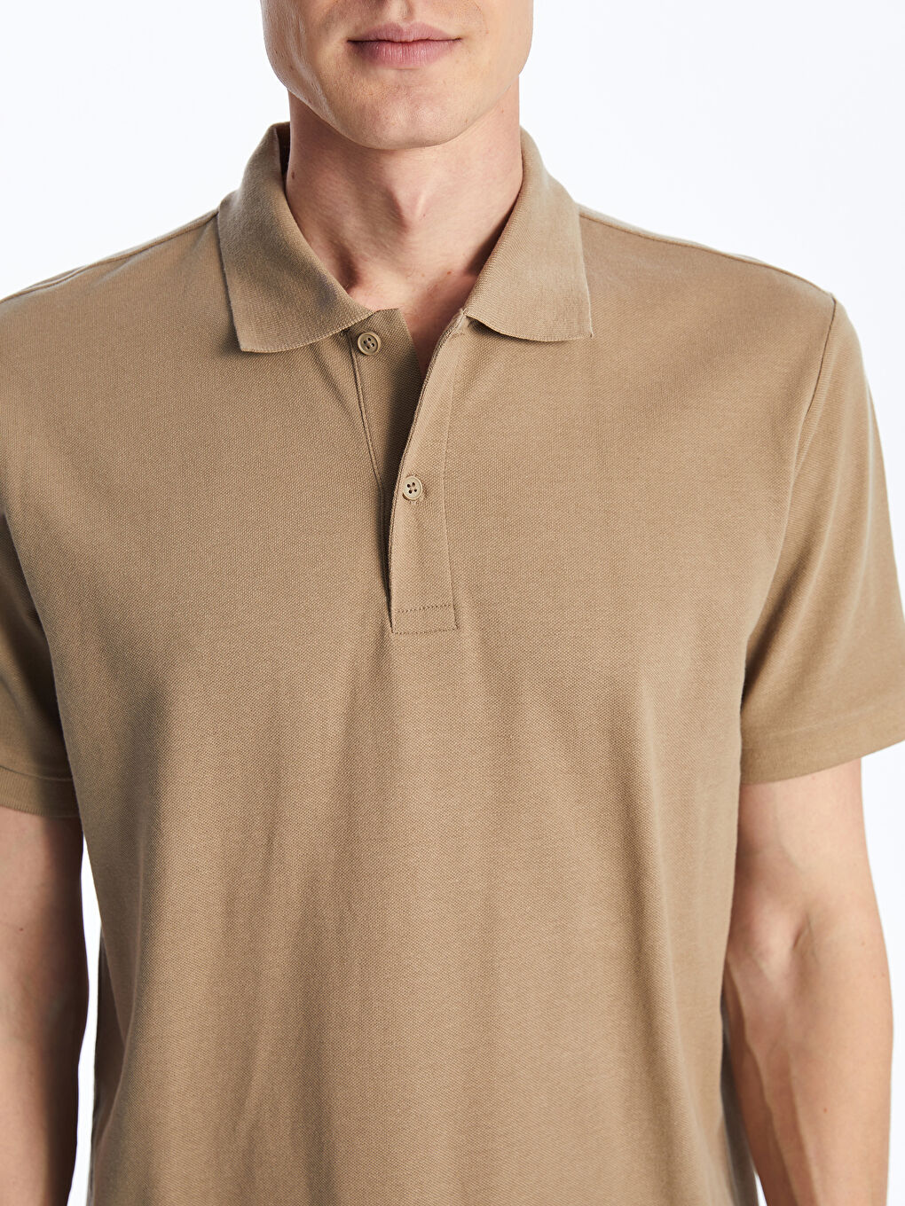 Polo Neck Short Sleeve Pique Men's T-Shirt -S52213Z8-SXL