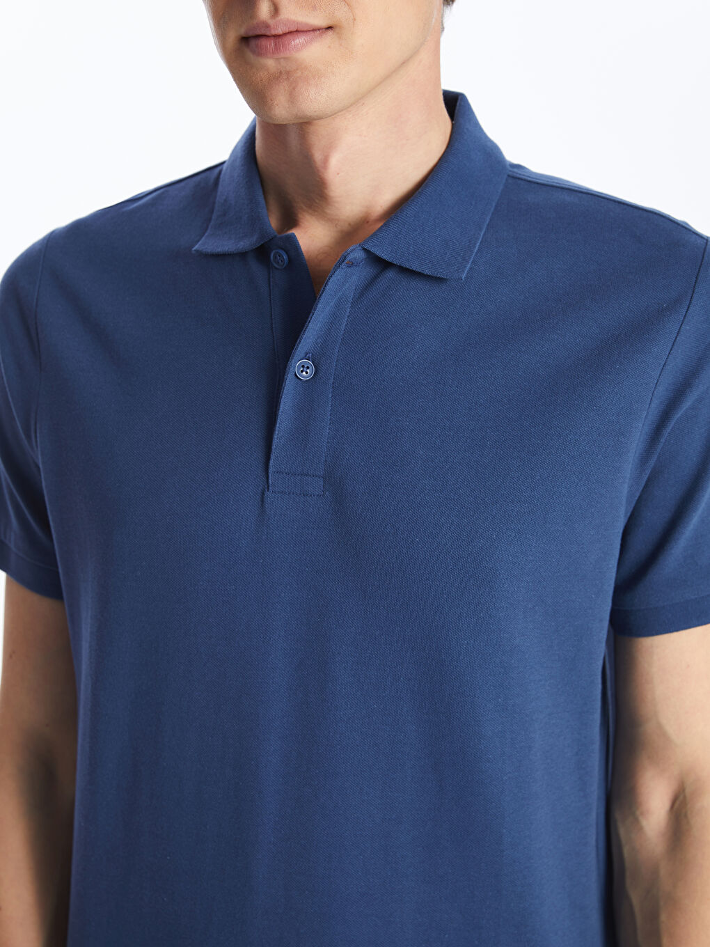 Polo Neck Short Sleeve Pique Men's T-Shirt -S52213Z8-YVY