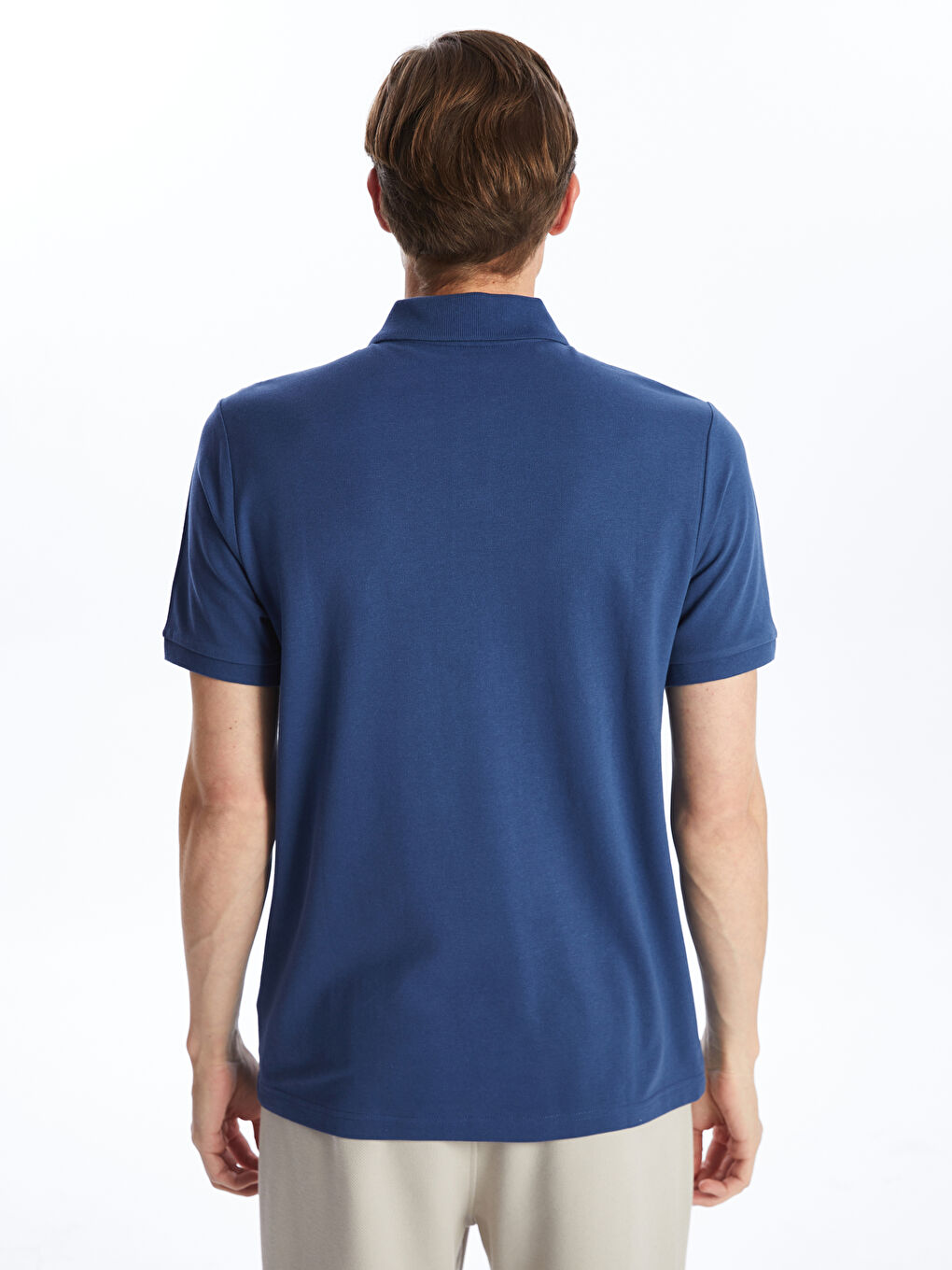 Polo Neck Short Sleeve Pique Men's T-Shirt -S52213Z8-YVY