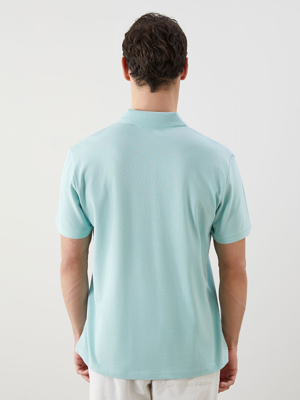 Polo Neck Short Sleeve Pique Men's T-Shirt -S52213Z8-Z3S
