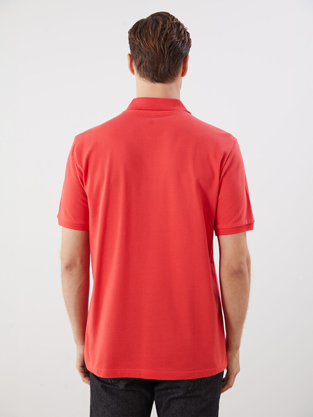 Polo Neck Short Sleeve Pique Men's T-Shirt -S52213Z8-ZSU