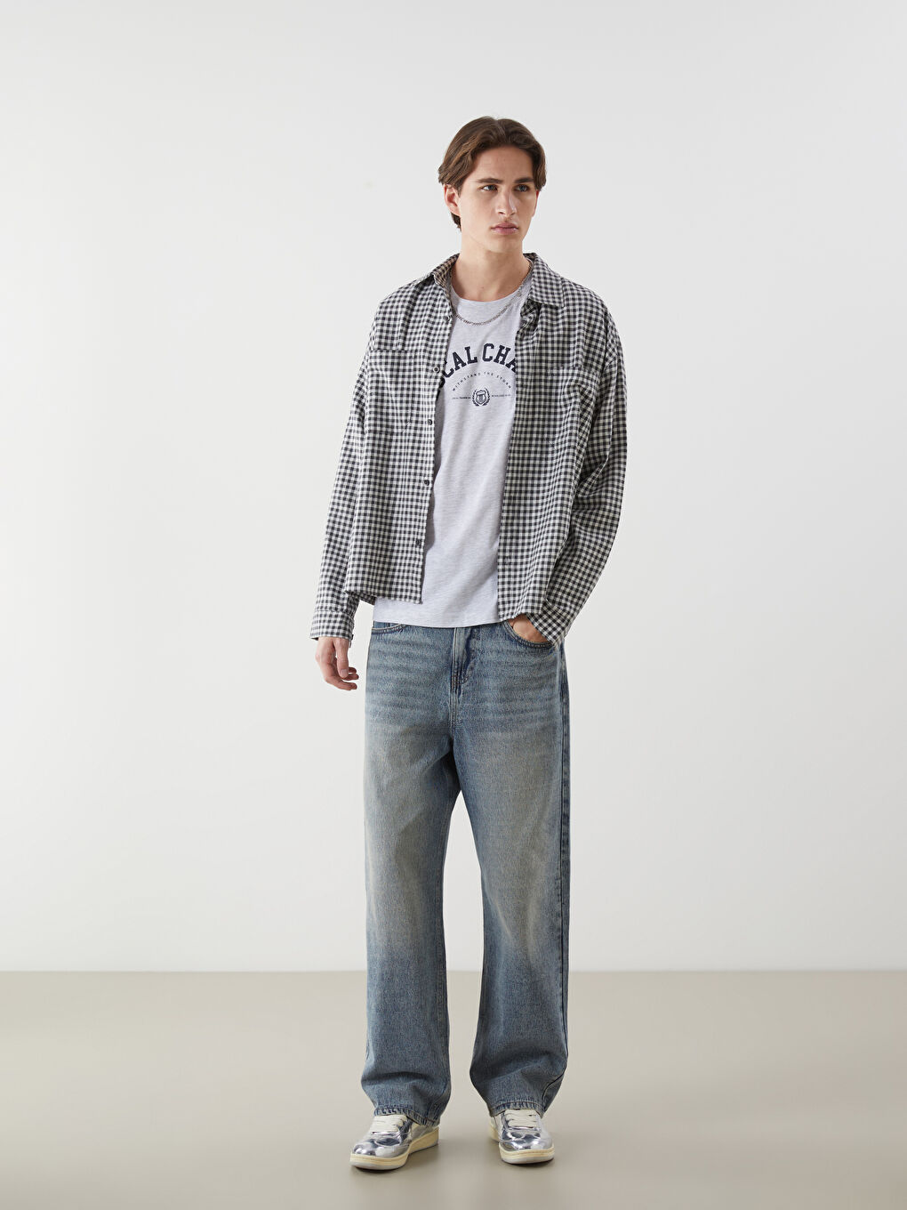 Crew Neck Printed Jersey Men's T-Shirt-1
