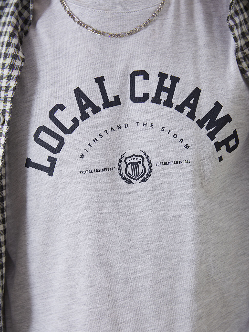 Crew Neck Printed Jersey Men's T-Shirt-2