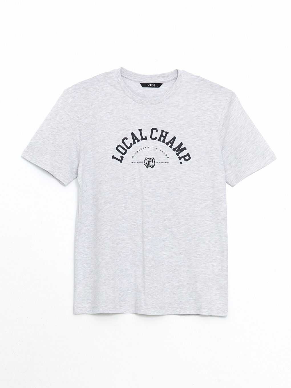 Crew Neck Printed Jersey Men's T-Shirt-4