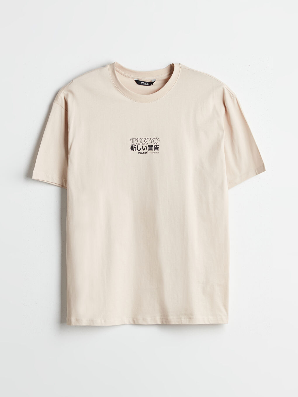 Crew Neck Printed Men's T-Shirt -S52235Z8-KNB