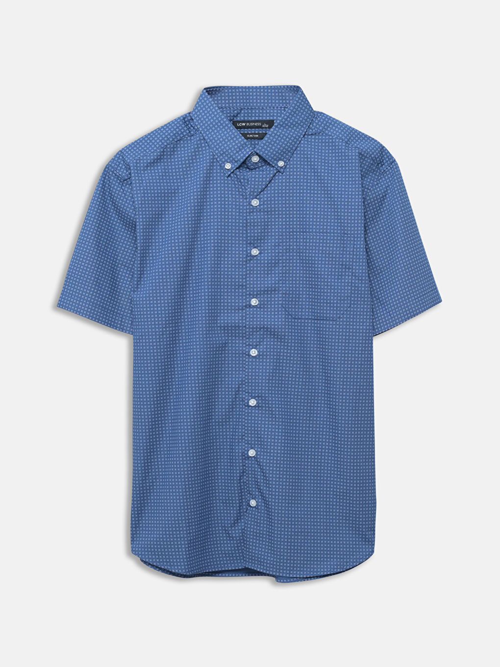 Slim Fit Short Sleeve Patterned Men's Shirt -S52237Z8-LS3