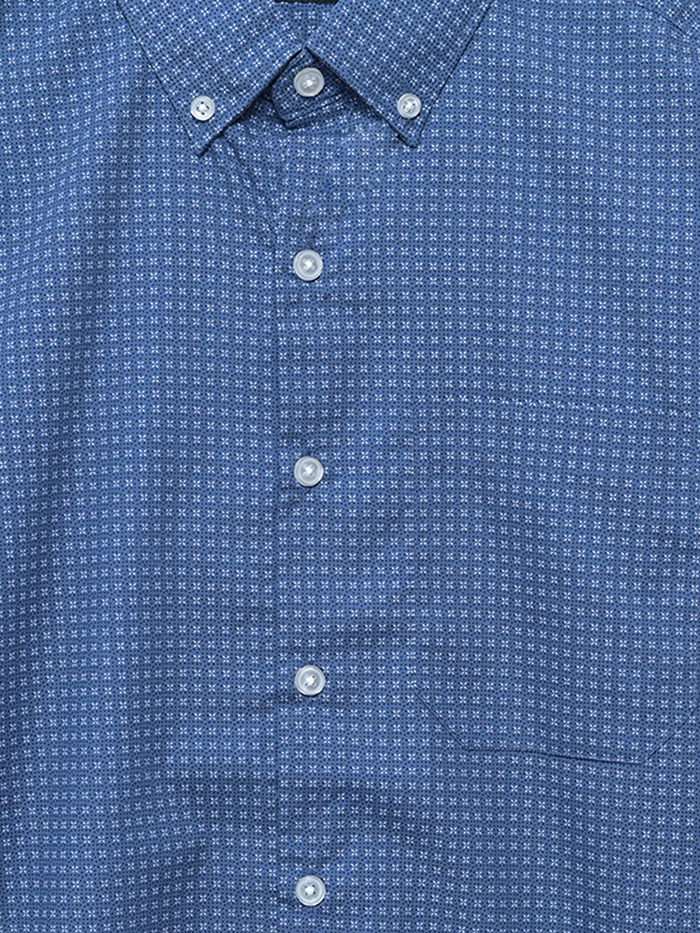 Slim Fit Short Sleeve Patterned Men's Shirt -S52237Z8-LS3