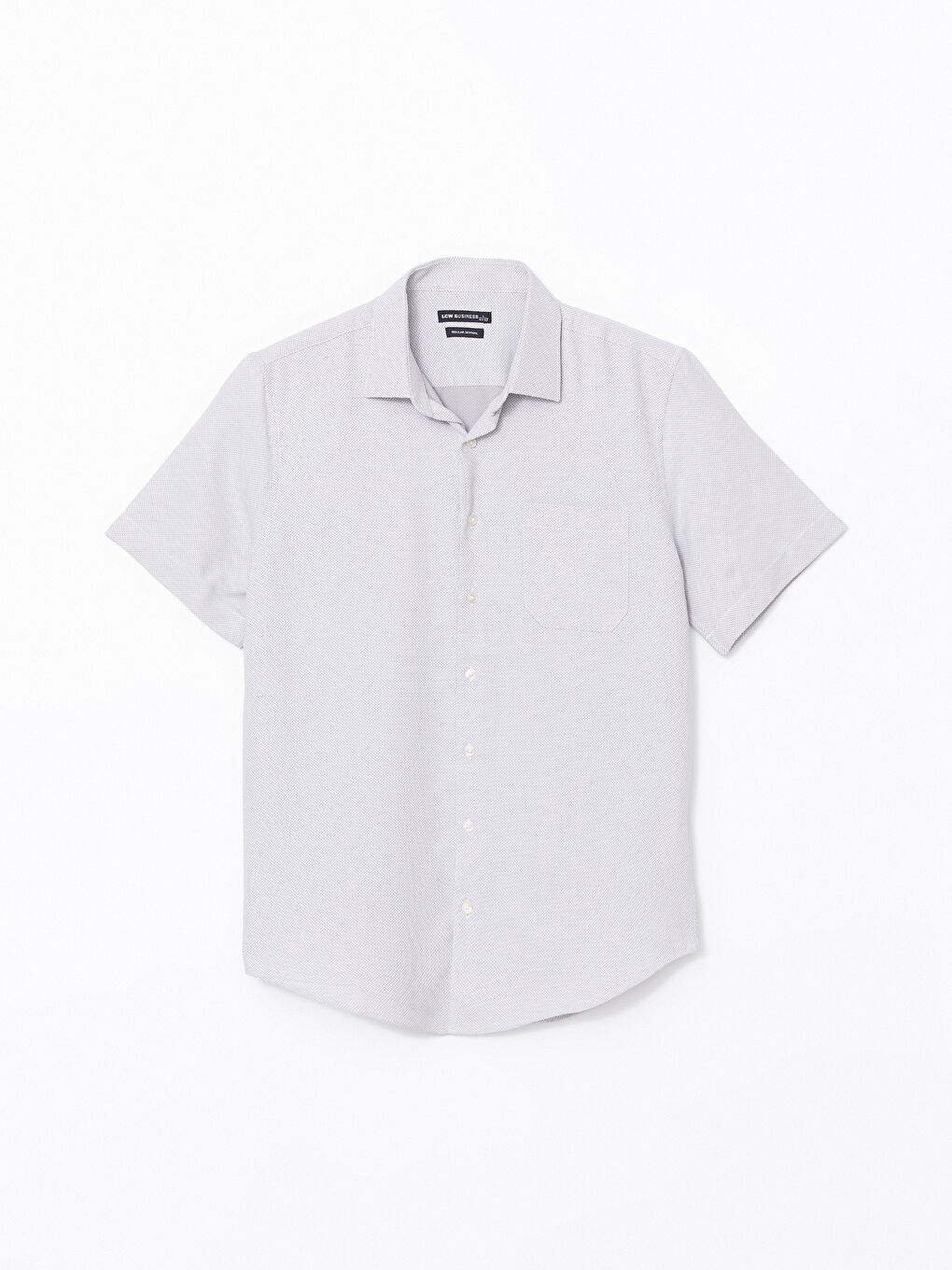 Regular Fit Short Sleeve Dobby Men's Shirt -S52239Z8-Y0B