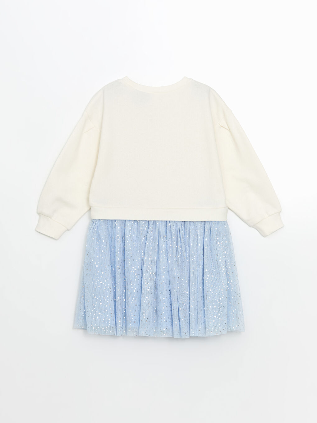 Crew Neck Elsa Printed Girls' Dress -S52245Z1-FES