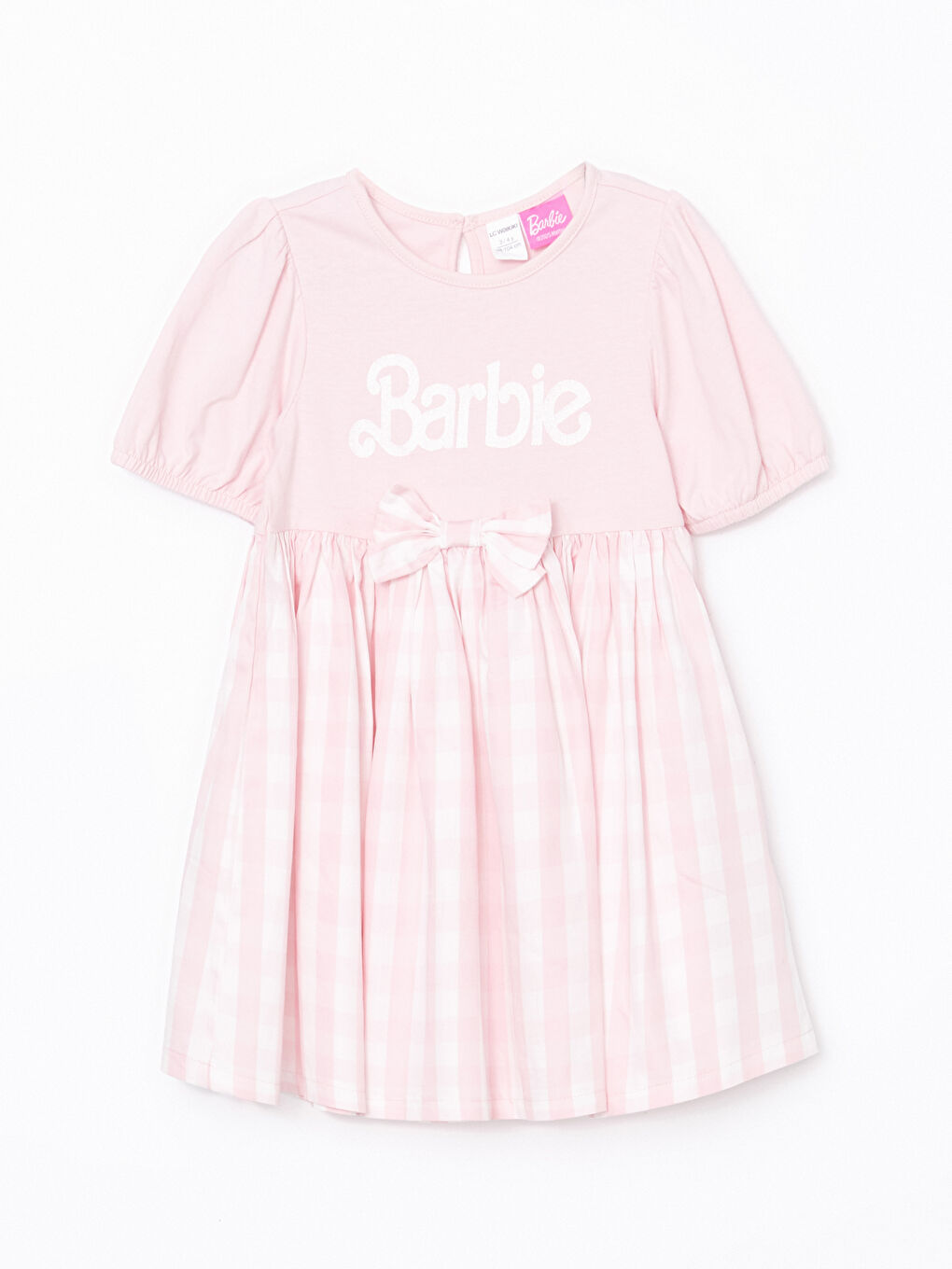 Jersey Barbie Printed Bow Girls' Dress -S52246Z1-G0G